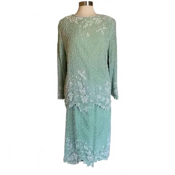 sequin beaded mini dress Dylan Sequin Beaded Mesh Mini Dress main image 0